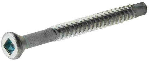 Pro Grade Trim Screws For Weekend Warriors Number 6 Size 2 1 4 Inch Yellow Zinc Self Drilling Fasteners close-up side view