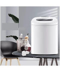 Top Shelf Compact Ice Maker For Countertops Kickin Out Twenty Six Pounds Each Day In Record Time With A Sleek White Finish On Kitchen Table.
