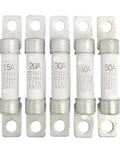 Badass Protection Rock Solid Electric Vehicle High Voltage DC Fuse 500 Volt 40 Amp heavy duty fuses with different ratings for EV systems.