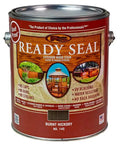 Eight One Gallon Cans Of Burnt Hickory Oil Based Exterior Wood Stain And Sealer for UV protection and moisture resistance.