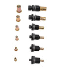 Ultimate Multi-Size Rivet Tool Set For Sheet Metal And Pipe Jobs With Threaded Nut Adapters In M3 M4 M5 M6 M8 And M10 Fits Manual Or Electric Drill Kits You Gonna Love: black metal drill adapters with M3-M10 threaded nuts