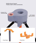Close-up of accessory port on Heavy Duty Folding Workbench 800kg Load Capacity With Telescoping Legs For Woodworking