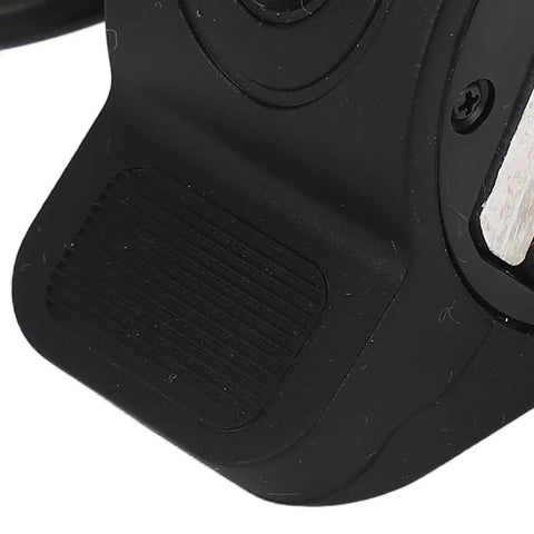 Close-up of Electric Scooter Thumb Throttle Wireless Ready Compatible Accelerator Switch with textured ABS grip for smooth handling.