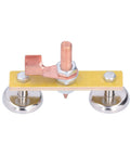Heavy Duty Magnetic Welding Support With Copper Clip Ground Clamp 300A Double Magnet Head For Metal Surface Screw Fixed For Pro Mech Maintenance Jobs showing dual magnet head and copper clip.