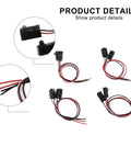 Four Pair Pro Grade Through Beam Photoelectric Switch Sensor With Infrared Beam Break Detection, DC 5V NPN Output, wires visible