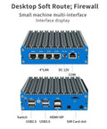 Dead Silent J6412 Mini Pc Cranking 8Gb Ddr4 Ram And 128Gb Nvme Storage And Four Lightning Fast 2.5Gbps Network Ports For Easy Homelab Setup That Handles Heavy Routing Like A Champ, interface display with ports.