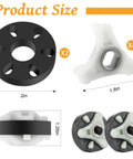 Two Pack Washer Motor Coupling Kit For Whirlpool Kenmore Direct Drive Washers Heavy Duty Rubber Isolator With Metal Sleeves Durable Replacement Parts Easy Install Keep One On Hand For Quick In Home Repairs, 2in coupler