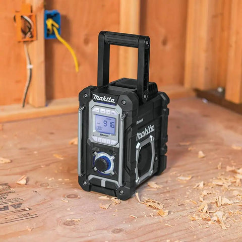 18V LXT Cordless Bluetooth Job Site Radio with FM stereo clock and snooze menu, rugged design for job site use