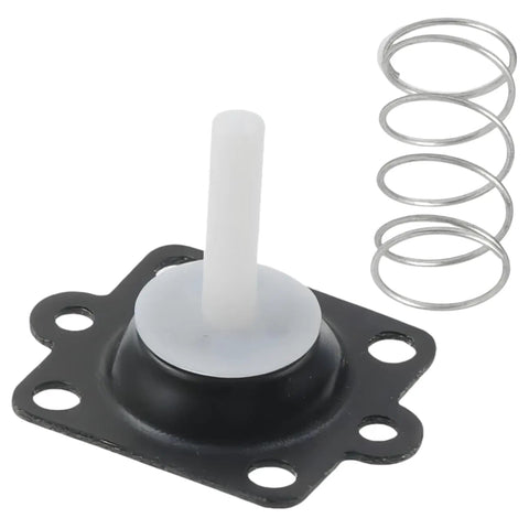 Mercury Outboard Fuel Pump Repair Kit For 80 100 115 125 HP Motors, featuring black diaphragm and metal spring in white background