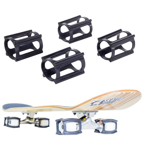 Skateboard Trick Training Wheels To Nail Ollies And Kickflips Faster, A No Fall Practice Tool That Locks The Wheels For Safer Tricks shown