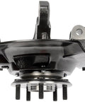 Rugged Front Right Wheel Bearing And Hub Assembly Loaded Knuckle for 2003 2004 Honda Pilot, showing rear view with bolt holes.
