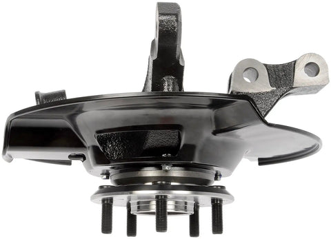 Rugged Front Right Wheel Bearing And Hub Assembly Loaded Knuckle for 2003 2004 Honda Pilot, showing rear view with bolt holes.