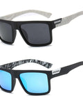 Polarized Sports Sunglasses For Men And Women Vintage Square Fishing Glasses UV400 Protection Dope Outdoor Shades For Fishing Driving And Everyday Use Unisex Frames Color B1