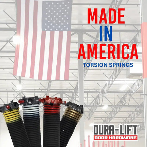 No-Nonsense Heavy-Duty Torsion Garage Door Springs 0.225 Inch Wire By 2 Inch Diameter By 29 Inch Length Red Left And Right Wound