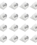 Fifty Pcs Drawer Angle Brackets With Screws Repair Kit For Sagging Furniture Bottom Support And Mending Wedges, shown in rows