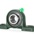 Green cast-iron pillow block bearing UCP205-12 with mounting holes