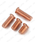 Killer Grade Copper Plated Steel Weld Studs For Capacitor Discharge Metal Fabrication M3 M4 M5 M6 M8 in bulk pack.