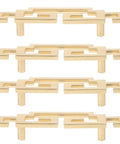 4 Pack Cabinet Door Pull Handles Set Square Metal Grips For Kitchen Cupboard And Wardrobe Sliding Doors Vintage Style Hardware