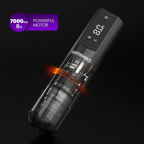 Wireless Tattoo Kit For Beginners All In One Rotary Pen Tattoo Gun Set with 7000 RPM motor and 8V power display