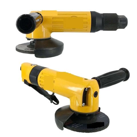 Kickass 4 Inch Pneumatic Angle Grinder Heavy Duty Air Powered Cutting Tool With Swappable Grinding Wheel For Tough Jobs