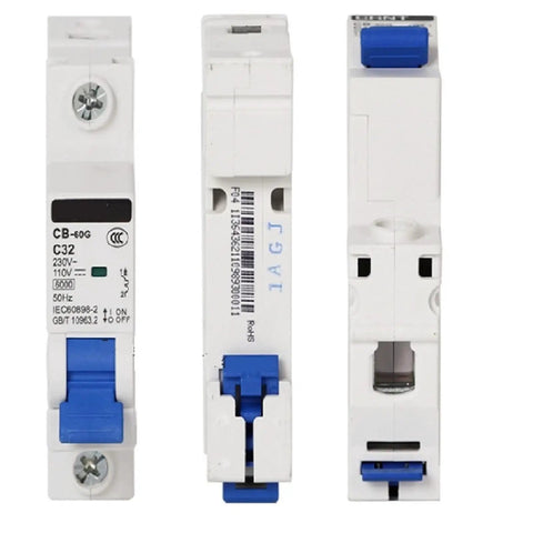 Beefy 125A 100A 80A Miniature Circuit Breaker With Ground Fault Protection For Ac 230V And Dc 60V Two Pole Electrical safety switch