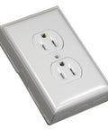 Metal Raceway On Wall Power Extension Kit With Outlet Box White Finish