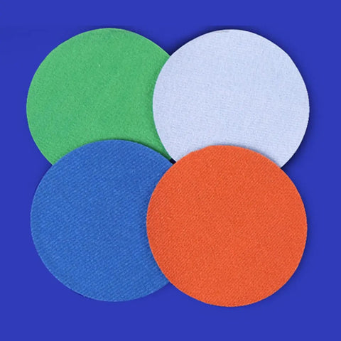 High Performance Flocking Hook And Loop Sanding Discs For Electric Sanders Includes 3000 Grit And 5000 Grit Wet Dry Blending Paper Pads set of 4 colored discs