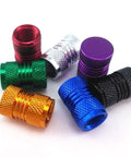 Colorful Aluminum Wheel Hub Valve Caps 28 Piece Set For Schrader Valves Dope Color Mix 4 Caps Per Color 11mm X 16mm