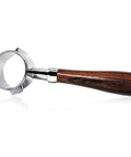 54mm Naked Bottomless Portafilter for Breville BES870 878 880 Series with wooden handle and stainless steel body