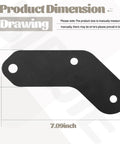 Beefed Up Blade Mounting Bracket Service Kit For 46 Inch Snow Blade with dimensions 7.09 x 2.02 inches shown