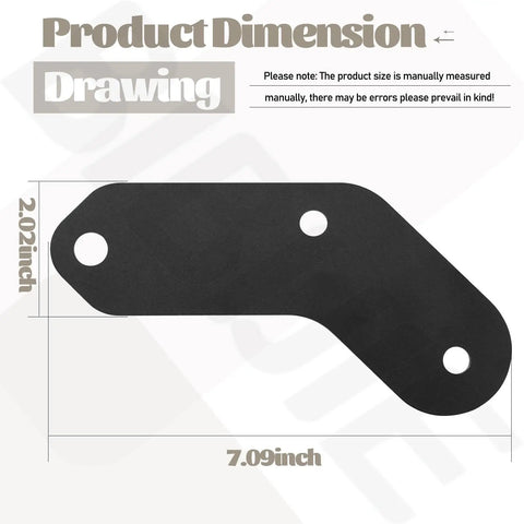 Beefed Up Blade Mounting Bracket Service Kit For 46 Inch Snow Blade with dimensions 7.09 x 2.02 inches shown