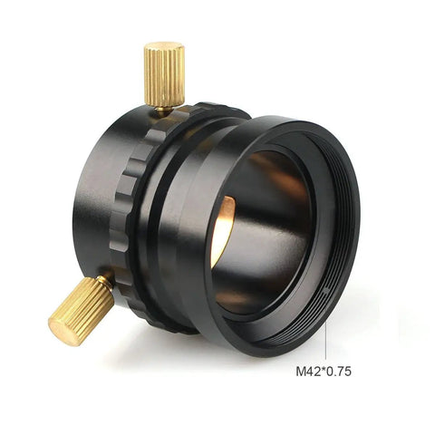 1.25 Inch Focuser Adapter for Reflector Telescopes M42x0.75 Thread All Metal Eyepiece Adapter with Three Locking Screws