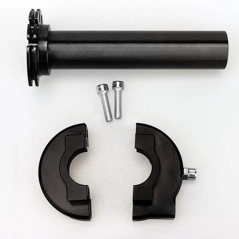 High Sensitivity Motorcycle Throttle Assembly With Short Stroke For Light, Precise Control On Dirt Bike And Motocross Universal 22mm Seven Eighths Inch Twist Throttle Handlebar CNC Aluminum Alloy Durable Black