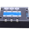 Solid State Relay SSR For DC To AC Control Systems, Industrial Electrical Accessory With Flame Retardant Transparent Shell, Durable, Safe And Easy Mounting For Control Cabinets And Equipment Installations For Technicians, front view
