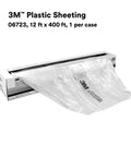 High Density Plastic Sheeting Masking Film Tear Resistant And Durable Easy To Cut Static Cling 12 ft x 400 ft roll