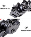 High Quality Mechanical Disc Brake Set For Mountain Bike Featuring Front And Rear Aluminum Alloy Calipers close-up of alloy material and design details.