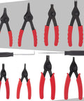 Long Reach Snap Ring Pliers Set Heavy Duty 11 Piece With Case Retaining Ring Pliers For Internal And External Circlips