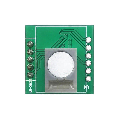 Front view of SC16 CO electrochemical carbon monoxide sensor module with UART and PWM digital output for precise gas detection.