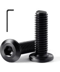 1/4-20 X 2 Inch Flat Head Hex Socket Cap Screws Bolts In Black Oxide 304 Stainless Steel with Hex Spanner