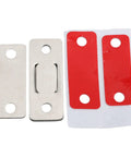 Ultra Thin Magnetic Door Catch Kit Stainless Steel Cabinet Latch with strong hold parts and adhesive strips