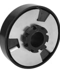 Built Tough Heavy Duty Centrifugal Clutch With One Inch Bore And Thirteen Teeth For Mini Bikes Go Karts And Small Gas Engines Grabs Hard At Two Thousand Three Hundred RPM For Rock Solid Power Transfer And Zero Slip Action Every Time You Ride, showing black and silver design with 13 teeth.
