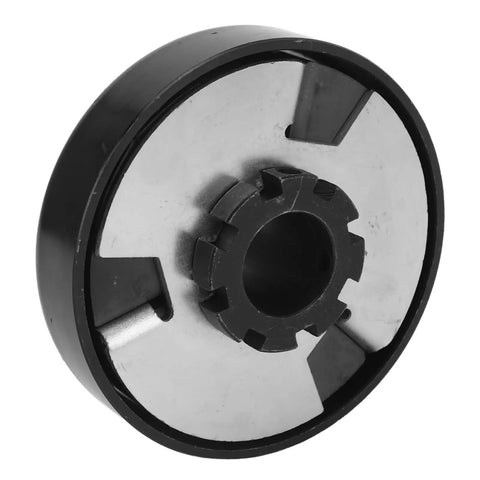 Built Tough Heavy Duty Centrifugal Clutch With One Inch Bore And Thirteen Teeth For Mini Bikes Go Karts And Small Gas Engines Grabs Hard At Two Thousand Three Hundred RPM For Rock Solid Power Transfer And Zero Slip Action Every Time You Ride, showing black and silver design with 13 teeth.
