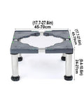 Adjustable Stainless Steel Appliance Base Stand For Washing Machines, Refrigerators, Dryers And Vertical AC Units Extendable