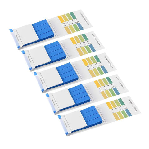 pH Test Strips 3.8 To 5.4 Kit With Color Chart For Water Food Pool Aquarium Testing 80 In 1 Lab Indicator Litmus Paper