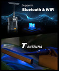 Ranger Micro 2.4GHz ELRS Module with antenna showing Bluetooth and WiFi compatibility, part of TX16S radio equipment, long range ready.