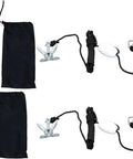 Two Pack One And A Half Pound Folding Grapnel Anchor Kit Replacement For Small Boats Kayaks Canoes And Paddle Boards Galvanized Iron Construction With Easy Fold Design And Four Suction Cups For Quick Secure Mooring with bags, ropes, and buoy balls displayed