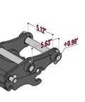 Heavy Duty Backhoe Quick Attach Adapter For BH660 BH760 BH860 Series Built To Take A Beating Fits BH660M BH760H BH860H diagram