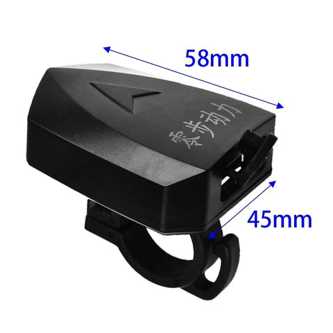 USB Charger For Electric Bikes And Bicycles 5V 2A Output With Soft Rubber Cover Anti Dust Lightweight Waterproof Design Handy Phone Charging Accessory For Riders On The Go
