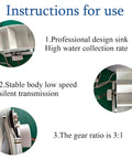 Instructions for Off Grid Ready 100W Micro Hydroelectric Water Wheel Generator With Low Speed Turbine For Office Pond Or River Use