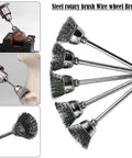 60 Piece Wire Brush Set For Rotary Tools Stainless Steel Wire Wheels With Pen Brushes for detail cleaning
